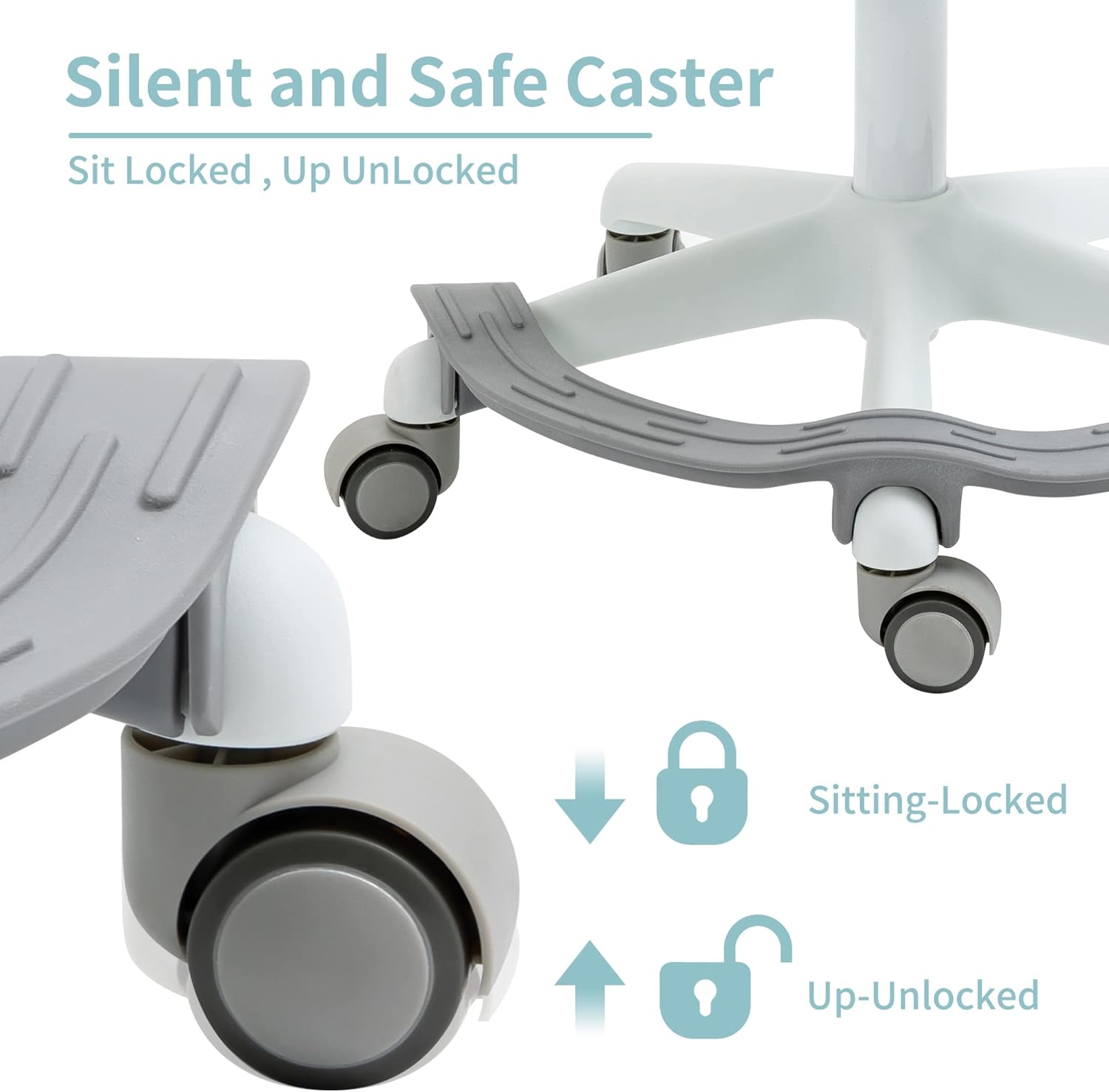 HOMEFUN Silla de escritorio para niños, sillas de computadora con reposabrazos y reposapiés para niños y niñas, bonita malla ergonómica con altura
