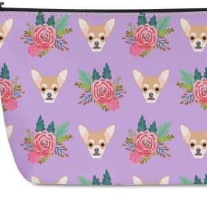 Mumeson Bolsa de viaje con cierre de cremallera, bolsa de maquillaje para adolescentes, niñas, chihuahua, rompecabezas, troiletría colgante, bolso Mumeson Bolsa de viaje con cierre de cremallera, bolsa de maquillaje para adolescentes, niñas, chihuahua, rompecabezas, troiletría colgante, bolso