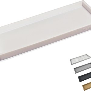 Bandeja para encimera y tocador, bandeja de baño inastillable de 11.7 pulgadas, bandeja de jabón de silicona flexible para cocina, bandeja para Bandeja para encimera y tocador, bandeja de baño inastillable de 11.7 pulgadas, bandeja de jabón de silicona flexible para cocina, bandeja para