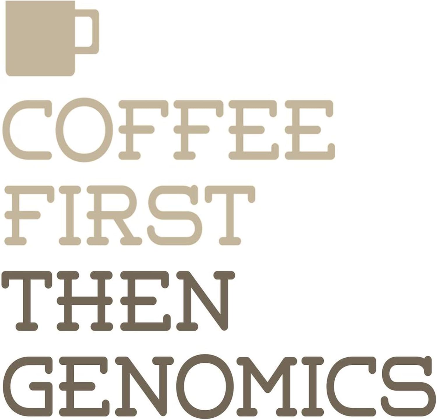CafePress Coffee Then Genomics – Taza de café de cerámica, taza de té, 15 onzas