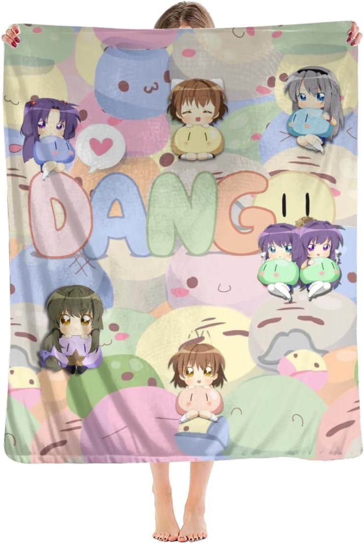 Clannad Dango – Manta de forro polar súper suave de 40 x 30 pulgadas, franela de microfibra mullida, acogedora y cálida para sofá, cama