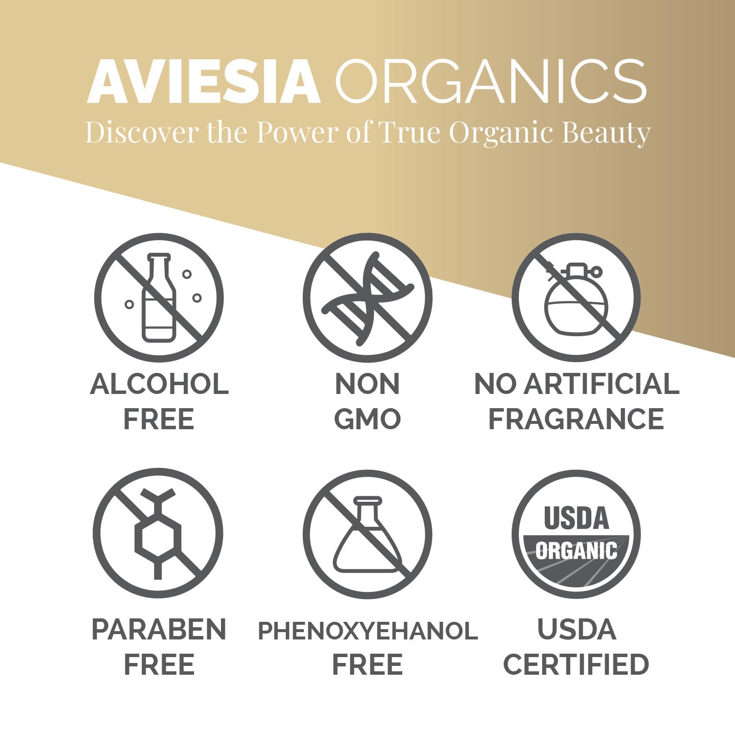 Crema de noche de renovación – Certificado USDA — Certificado USDA, sin alcohol. Sin parabenos. Sin fenoxietanol. Sin fragancia artificial.