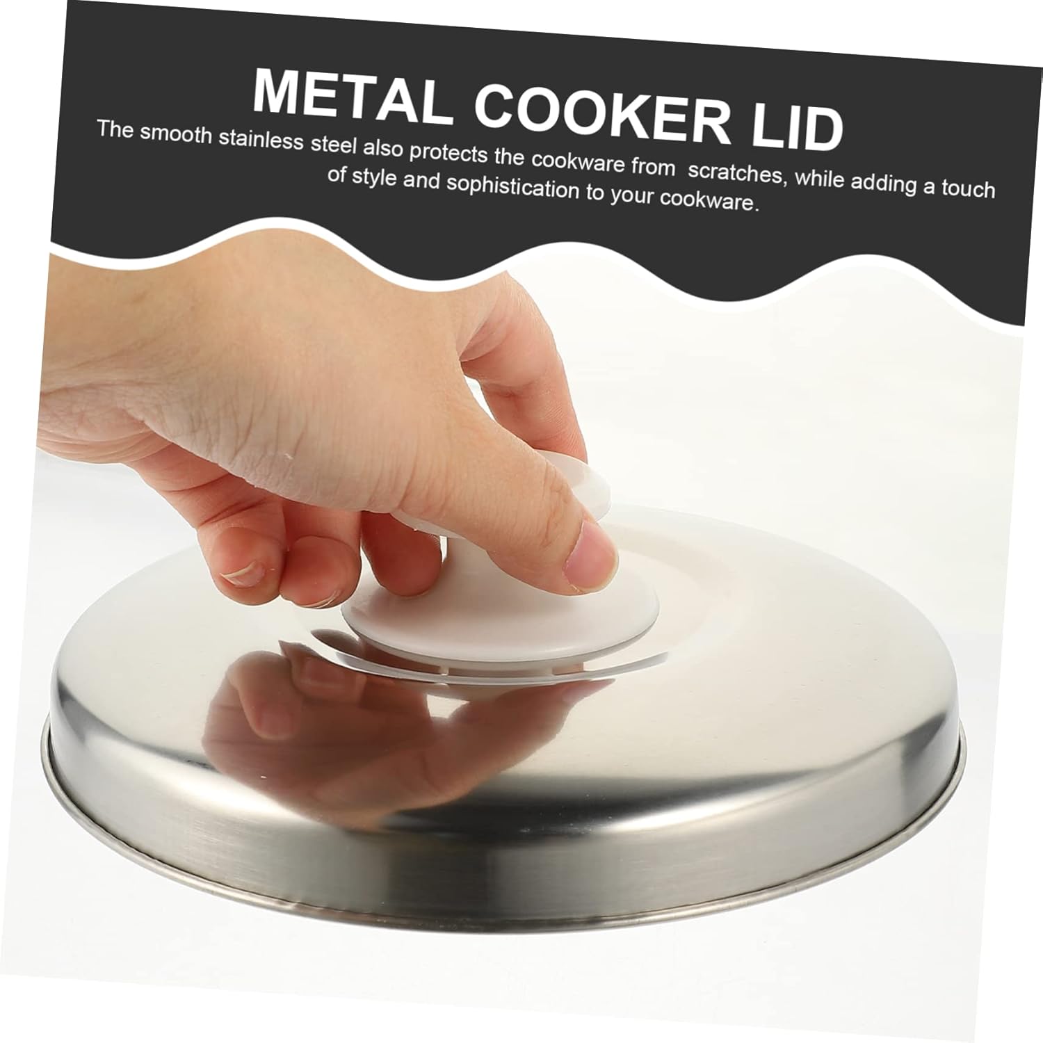 HOMSFOU Tapa de olla arrocera, piezas de olla arrocera, tapa para olla arrocera, tapa universal para olla arrocera, tapa universal de acero