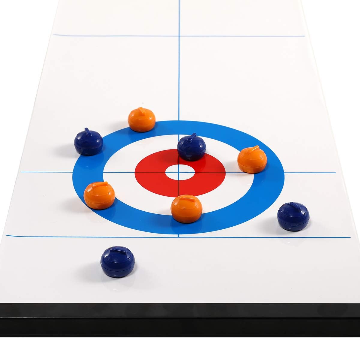 Yobbi – Juego de rizador de mesa para niños, adultos y familia. Divertido juego de deportes en interiores para todos. Viene con 8+2 piedras de rizar