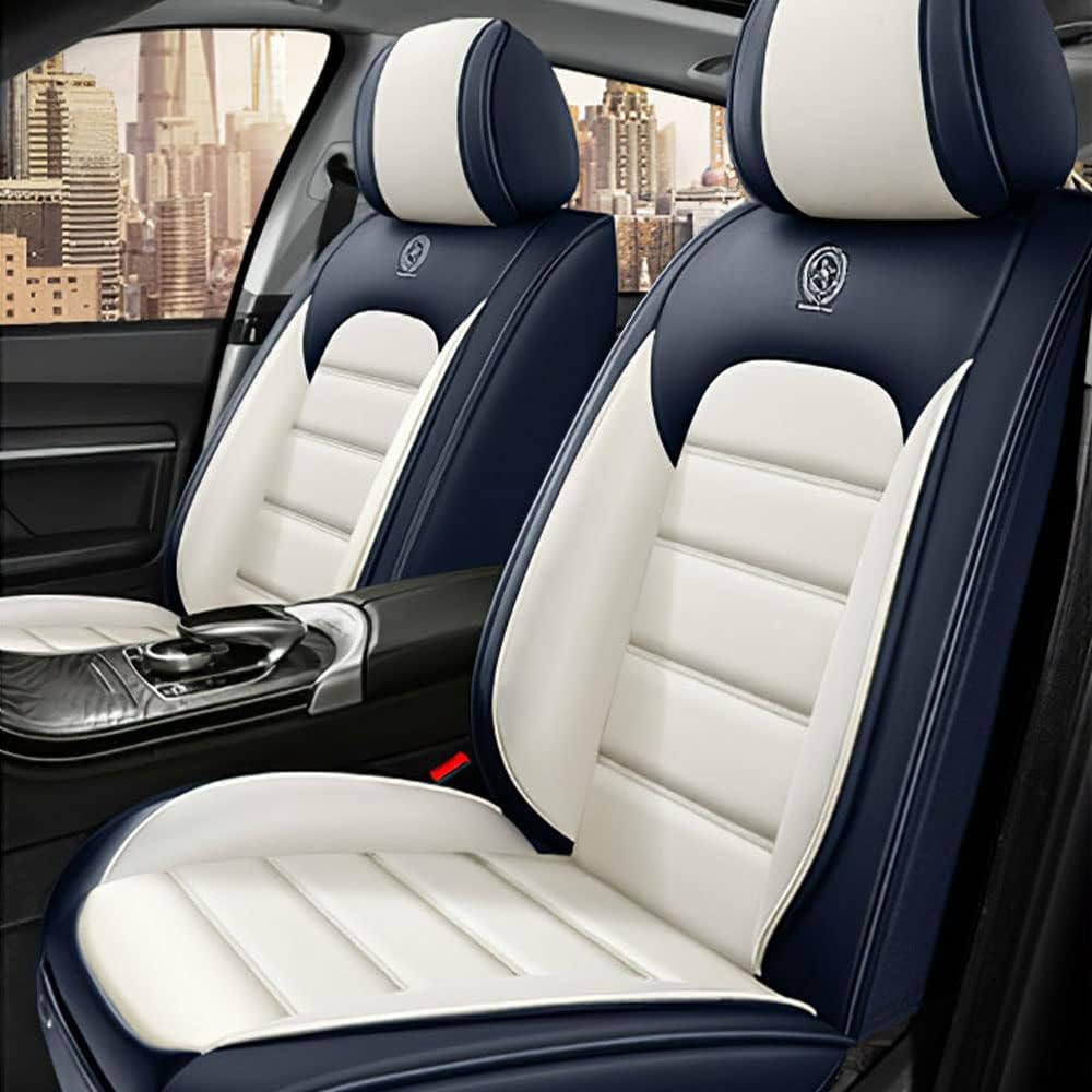 Fundas de asiento de automóvil para Ford Bronco Sport 2021-2023, impermeables, suaves, transpirables, de piel sintética, con bolsillos de