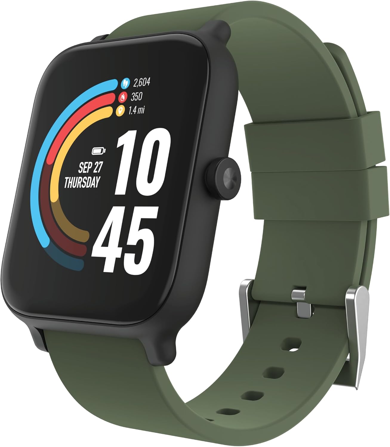 247 EVO Reloj inteligente unisex – Monitor de actividad física, monitor de frecuencia cardíaca, esfera de reloj personalizable, rastreador de