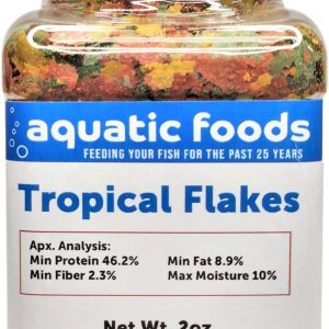 Copos de pescado tropical premium, para todos los peces tropicales de la comunidad, cíclidos y peces de estanque. Frasco pequeño de 2 onzas Copos de pescado tropical premium, para todos los peces tropicales de la comunidad, cíclidos y peces de estanque. Frasco pequeño de 2 onzas