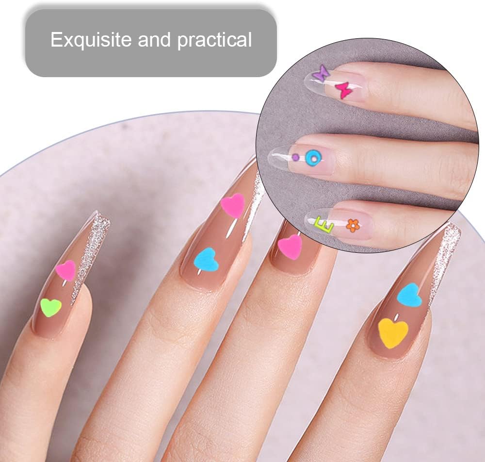 BAIWANLCH 1 caja de uñas de lentejuelas fluorescentes para uñas, residuos de uñas con purpurina de uñas con 12 patrones para mujeres, diseño de arte