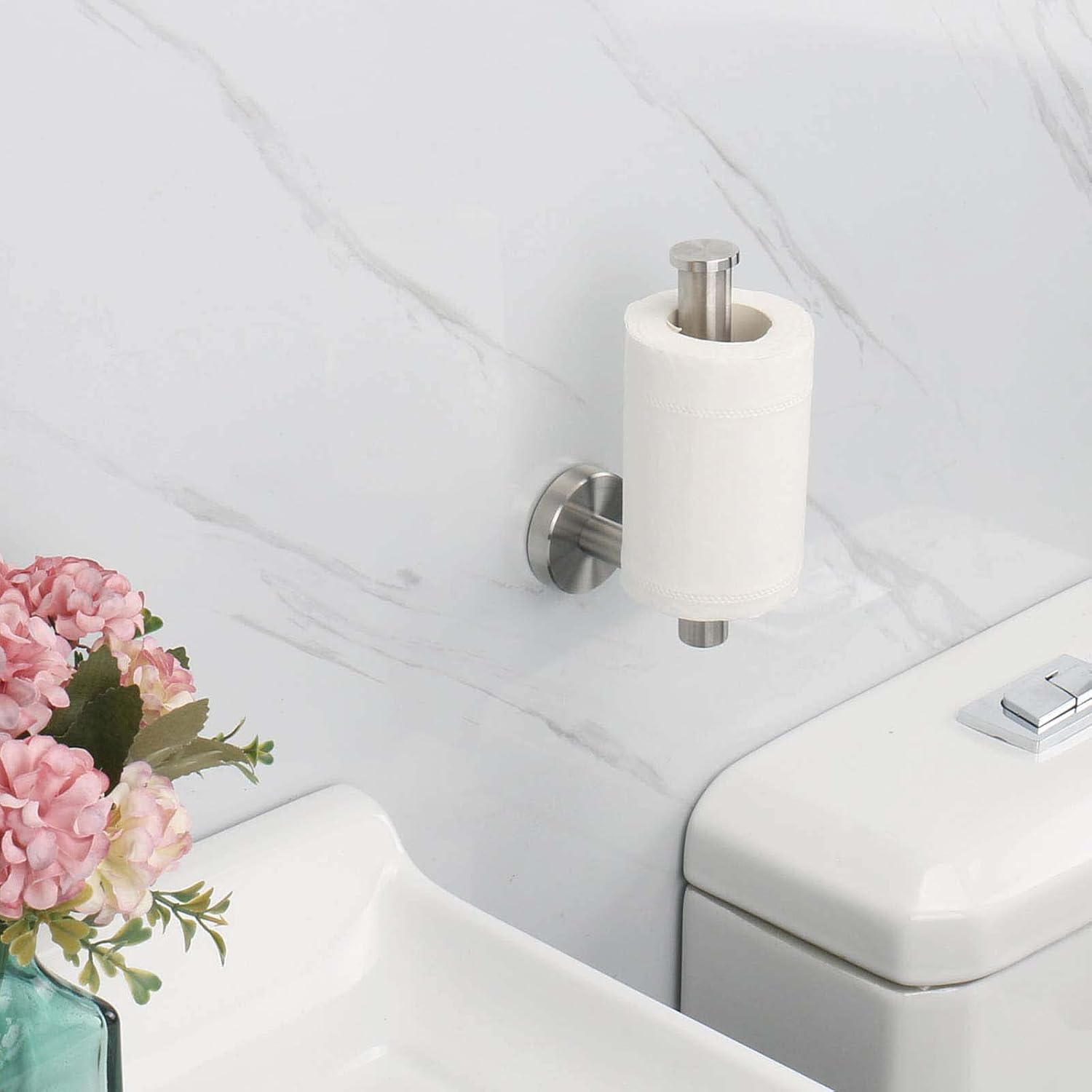 NearMoon Portarrollos de papel higiénico para baño, acero inoxidable SUS304 de alta calidad, para montaje en pared, para baño, cocina (paquete de