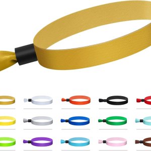 100 pulseras de tela para eventos, pulseras desechables para eventos, pulseras de colores para eventos, para conciertos ligeros, correa de muñeca de 100 pulseras de tela para eventos, pulseras desechables para eventos, pulseras de colores para eventos, para conciertos ligeros, correa de muñeca de