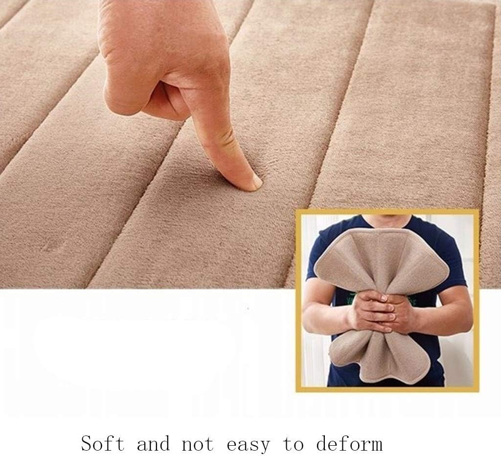 Tapete de baño de espuma viscoelástica, absorbente y suave, tapete de baño antideslizante para baño, dormitorio, decoración de suelo de ducha (caqui)
