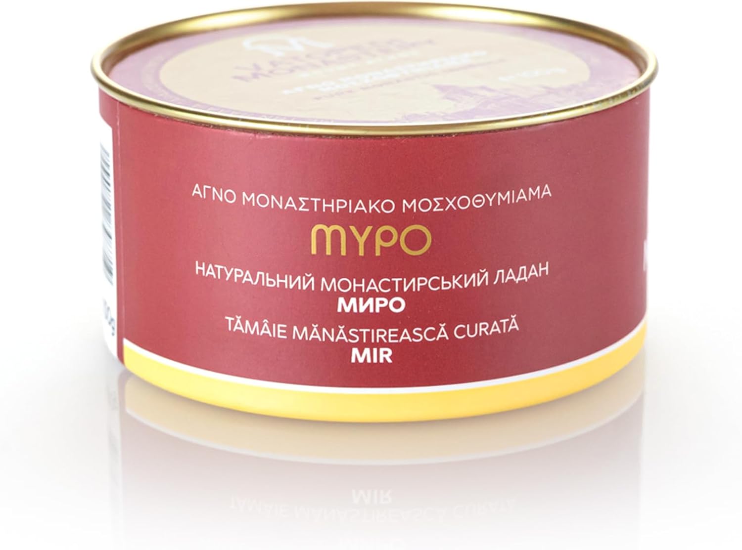 Incienso Monástico Puro del Monte Athos con la Auténtica Receta Tradicional 3.53 oz (Mirra)