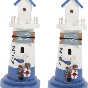 Abaodam 2pcs Lighthouse Ornaments Dining Table Decor Rustic Decorations Ocean Decor Beach Lighthouse Desk Topper Desktop Lighthouse Figurine Abaodam 2pcs Lighthouse Ornaments Dining Table Decor Rustic Decorations Ocean Decor Beach Lighthouse Desk Topper Desktop Lighthouse Figurine