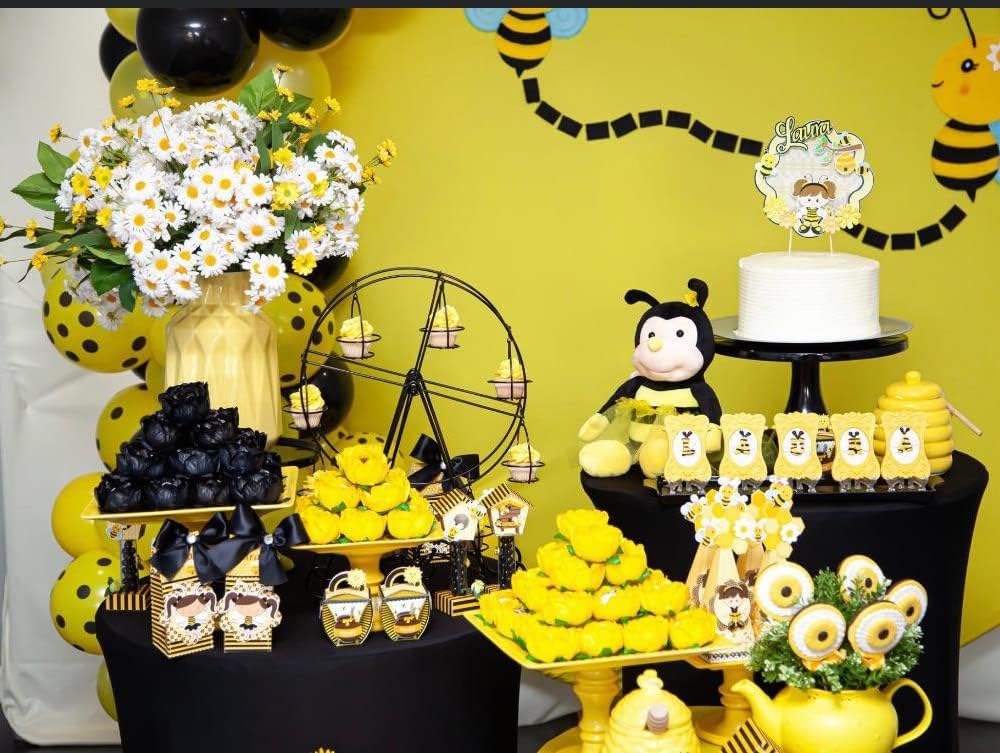Peluche Nana la abeja con cara sonriente y alas amarillas, abejorro, juguete suave en forma de animal para niños de 12 pulgadas de la cabeza a los