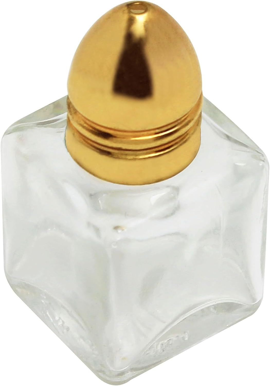 Juego de 24 saleros y pimenteros dorados de 12 oz, mini cubos cuadrados de cristal, saleros y pimenteros con parte superior dorada para restaurantes
