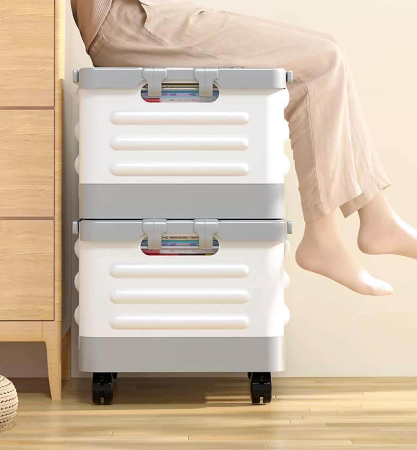Cajas de almacenamiento plegables, cajas de almacenamiento apilables, las tapas pueden ser cajas de almacenamiento plegables, cajas de