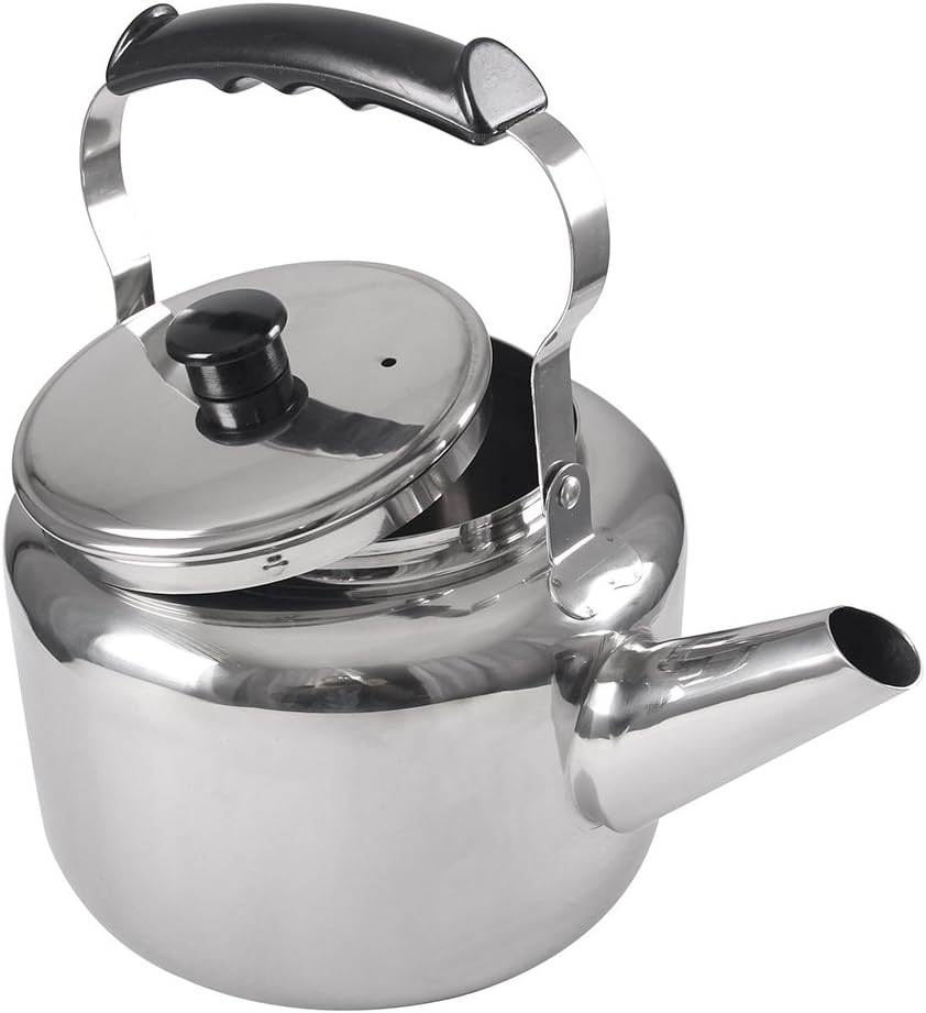 Lindy’s Hervidor de agua de acero inoxidable, 5-14 cuartos de galón, plata