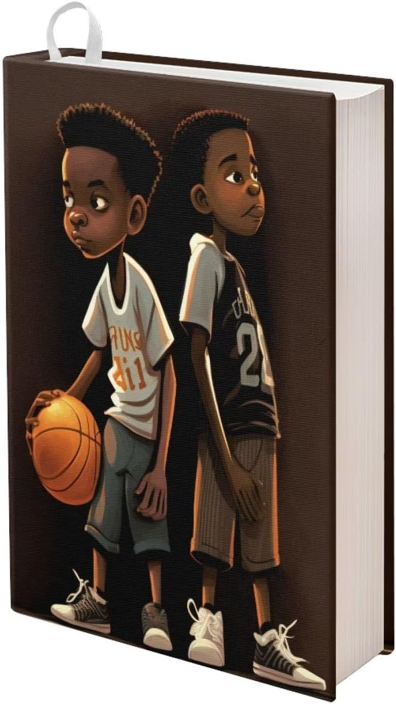 Funda de libro para niños africanos para adultos, cubierta de libros para libros de texto de tapa dura, lavable y reutilizable, funda acolchada para