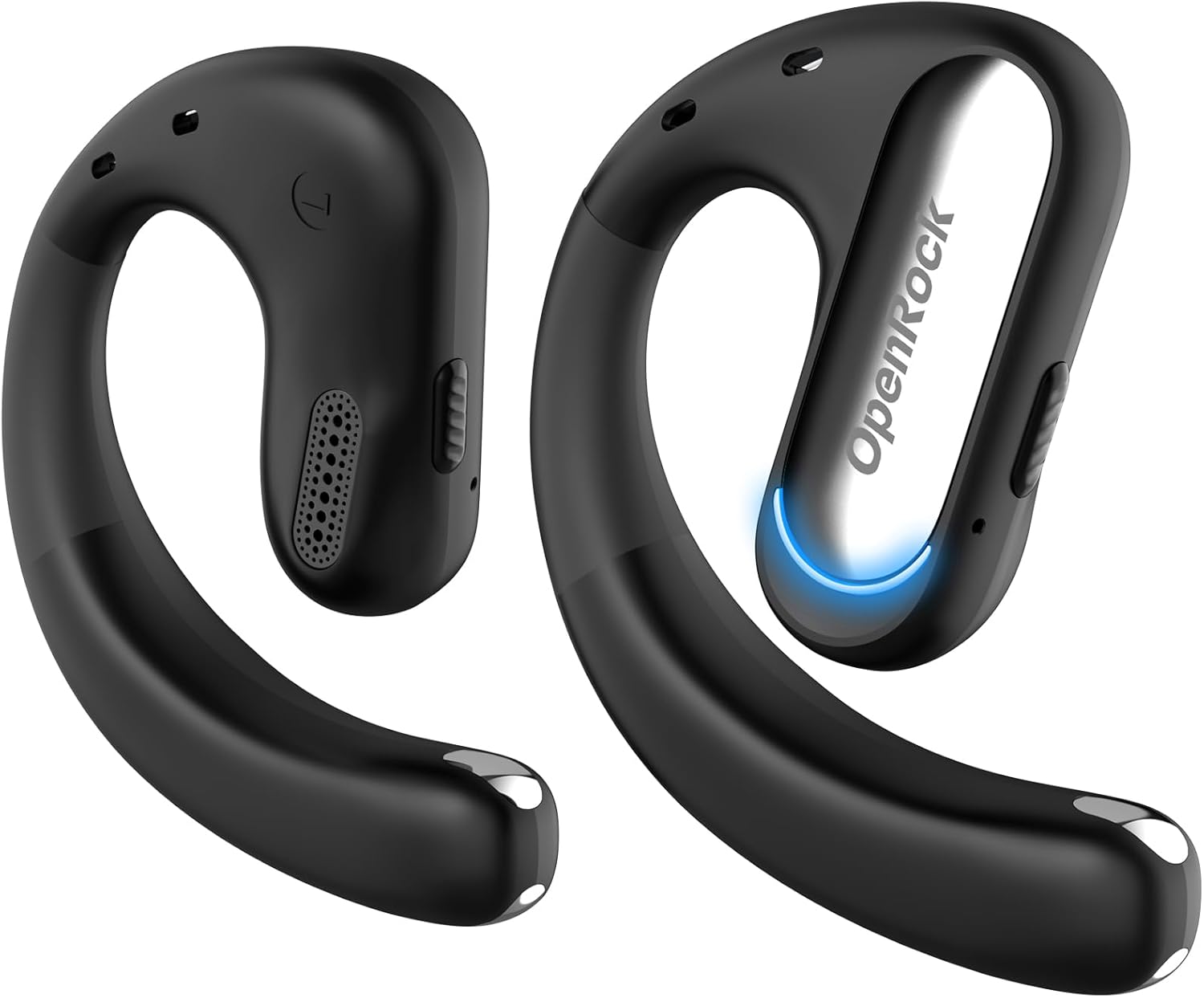 OpenRock Auriculares Pro Open Ear Auriculares, Bluetooth 5.2, 46 horas de reproducción con estuche de carga, graves extra profundos, IPX5