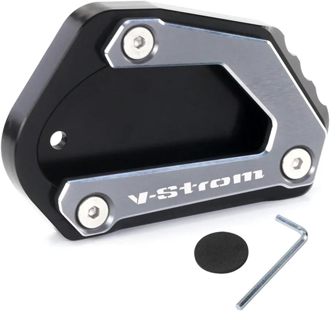for SUZUKI V-Strom 650XT DL650 V Strom 650 DL 650 2021 2022 Motorcycle Accessories Kickstand Side Stand Extension Enlarger Pad (Size  V-Strom Gold)