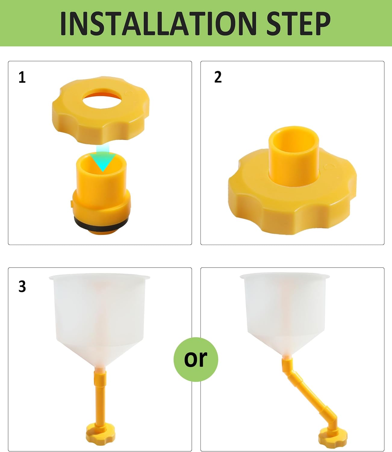Kit de embudo de refrigerante, kit de descarga de radiador de embudo de refrigerante, accesorios de automóvil Kit de purga de refrigerante sin