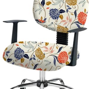 GOSTADY Funda elástica para silla de oficina, funda elástica para silla de computadora, funda giratoria universal para silla de escritorio, lavable, GOSTADY Funda elástica para silla de oficina, funda elástica para silla de computadora, funda giratoria universal para silla de escritorio, lavable,