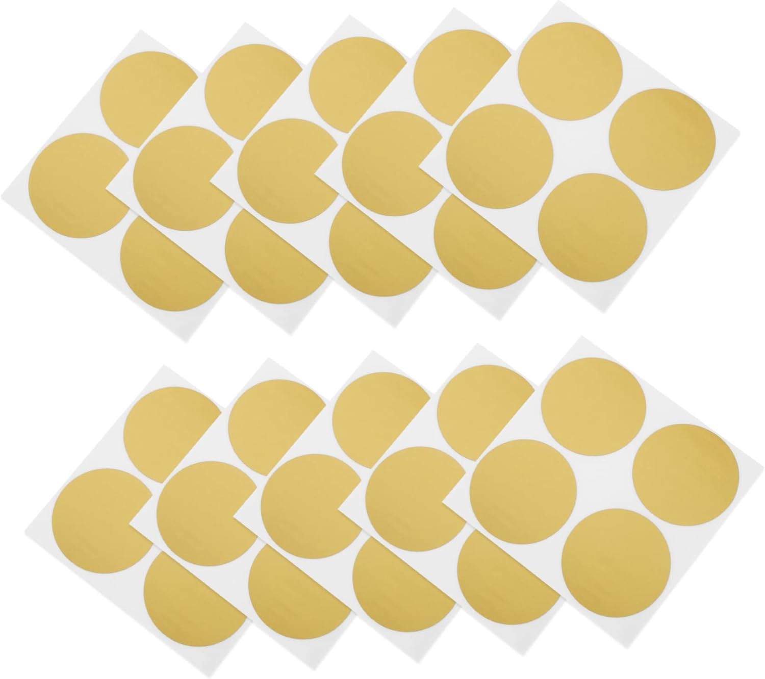 STOBOK 250 unidades de etiquetas redondas de 1 pulgada DIY Scratch Off Lottery Scratch Off Pegatinas de oro Etiquetas redondas de sellado Pegatinas