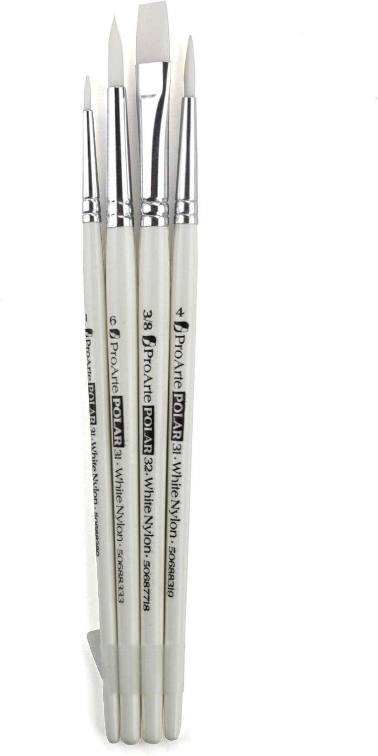Pro Arte artistas polar 4juego de brochas 31WA. adecuado para acuarela, gouache, acrílico y inks. por PRO arte