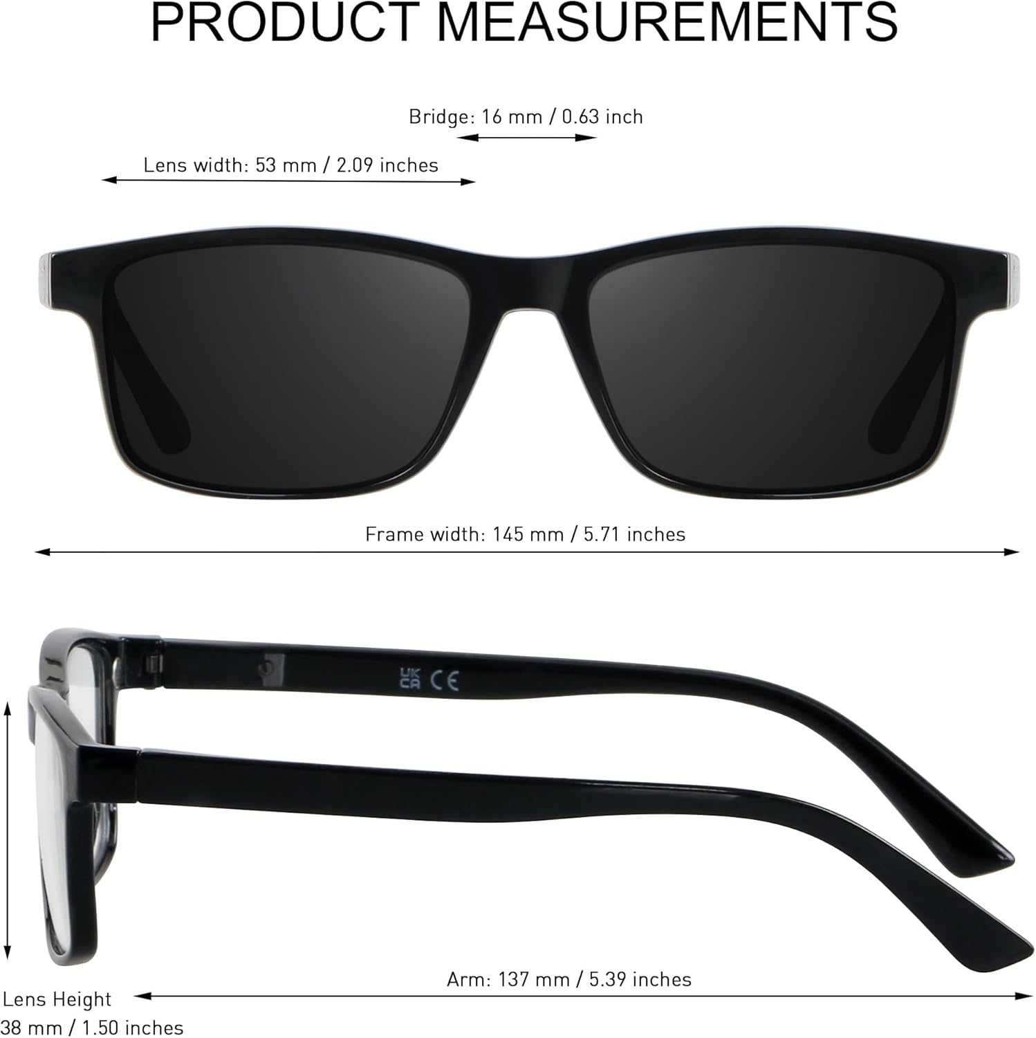 ANDWOOD Lentes de lectura polarizados con bloqueo de luz azul, para hombres y mujeres, protección UV
