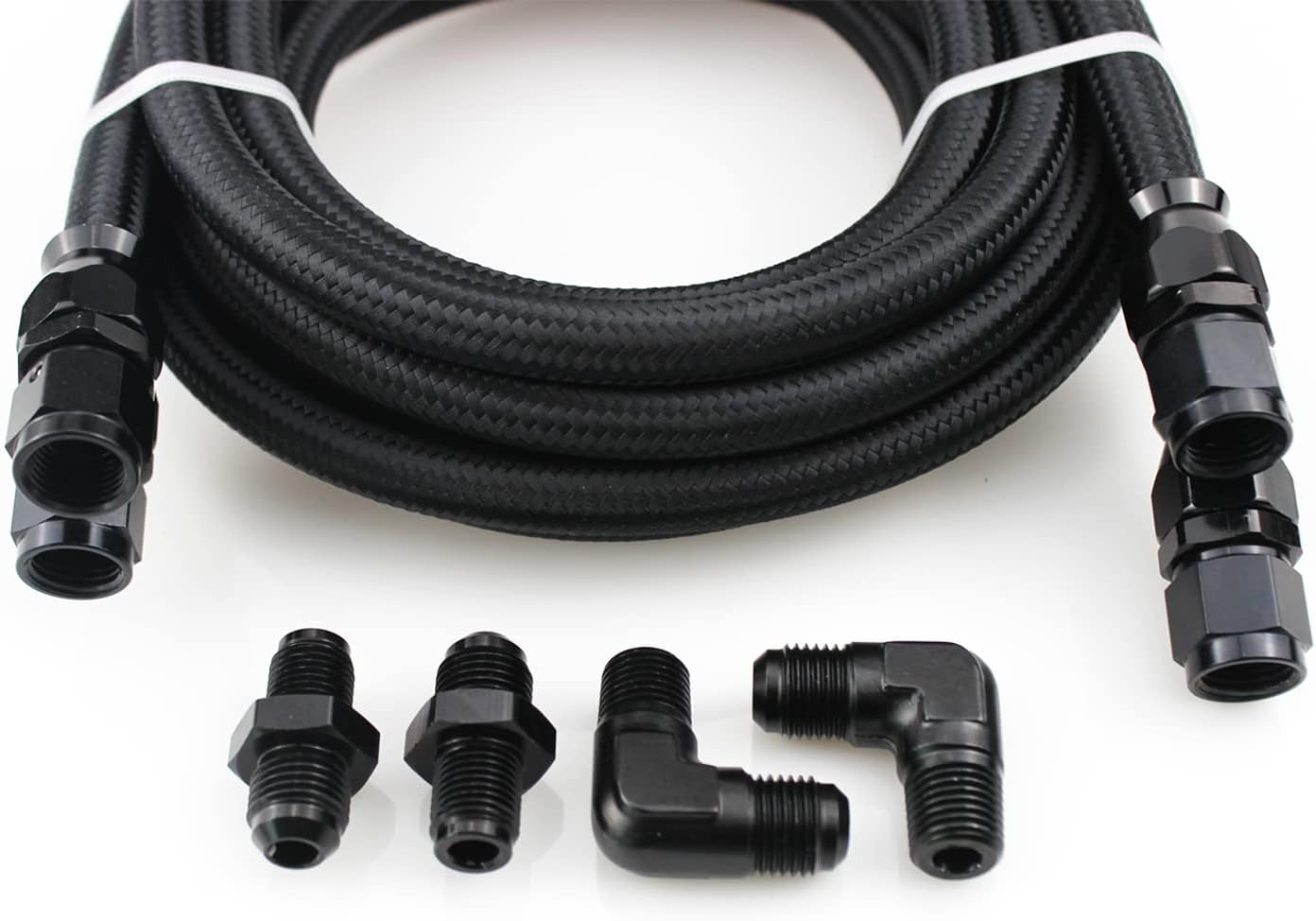 Línea de refrigeración de transmisión de PTFE de 2 x 6 AN se adapta a 4L60 700R4 TH350 TH400 para Chevy Silverado Impala SS Camaro