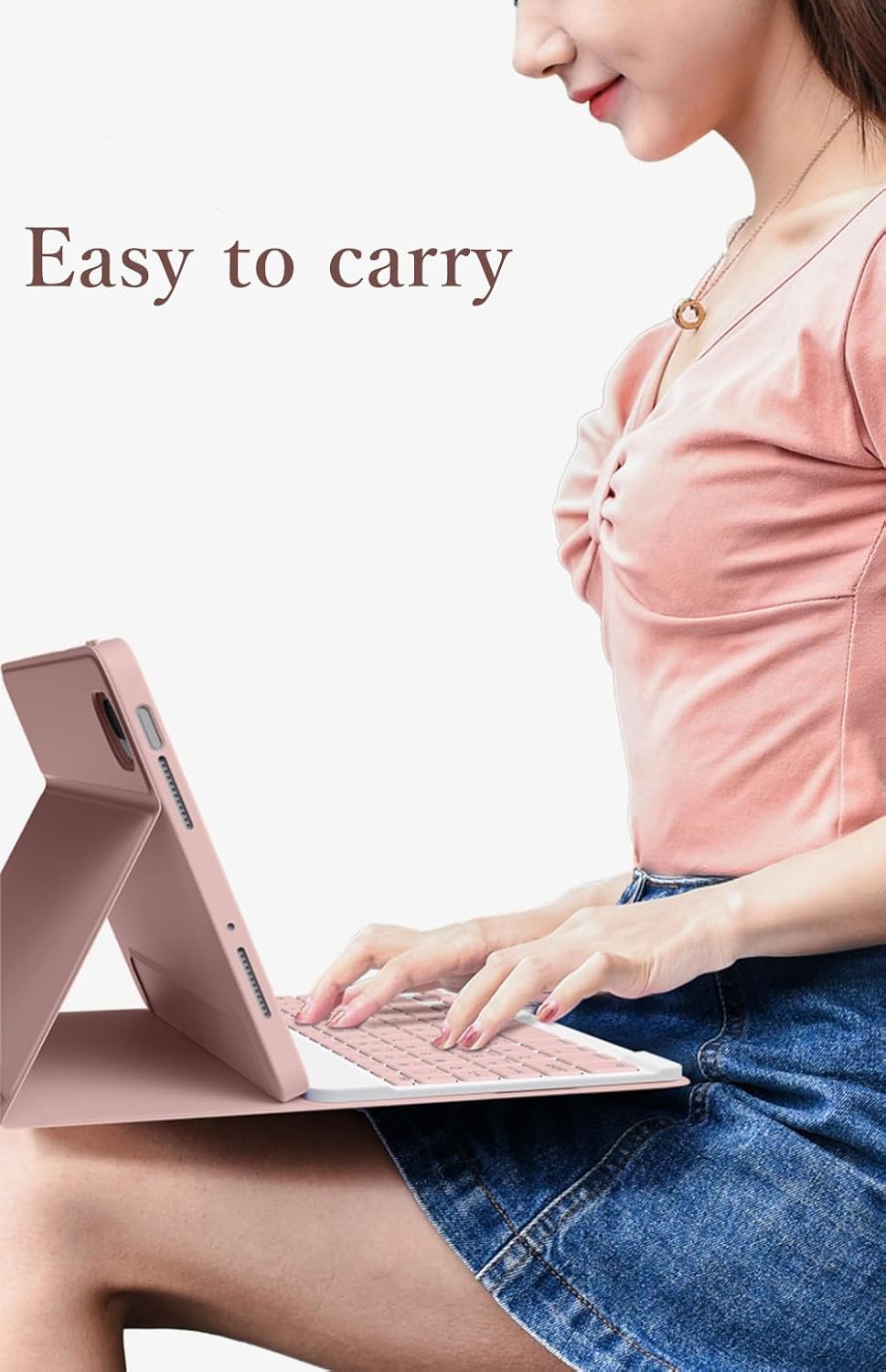 Funda de teclado para iPad de 987 generación de 10.2 pulgadas 202120202019, iPad Pro de 10.5 pulgadas con teclado a color, iPad Air de 3 generación,