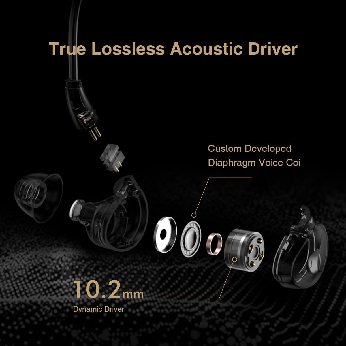 NHB12 – Auriculares con cable para iPhone con amplificadores de auriculares certificado Apple MFi Auriculares intrauditivos sin pérdida con conector