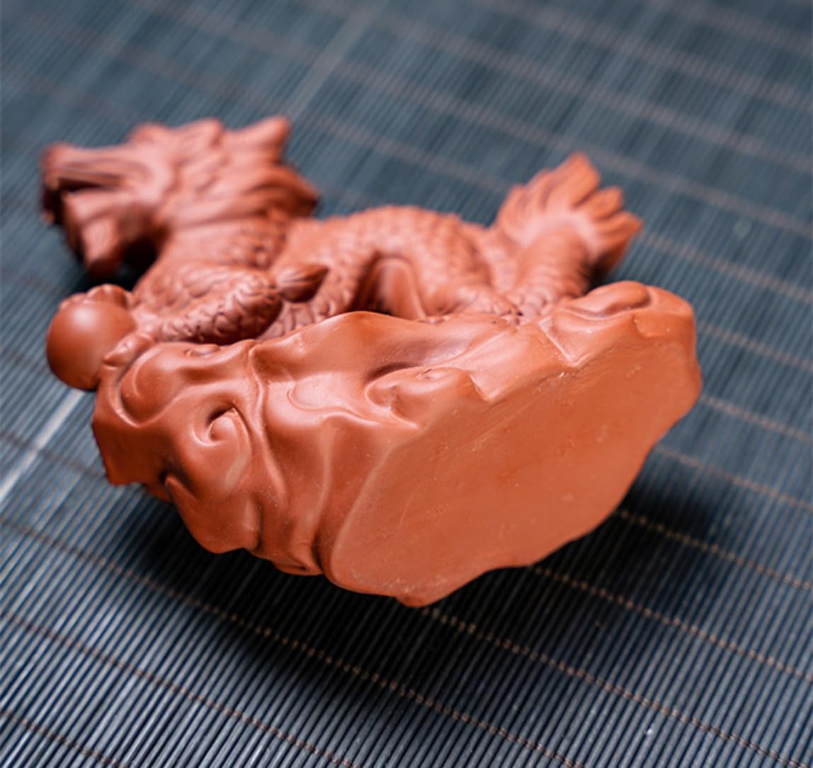 Estatua creativa de los doce animales del zodiaco, bonita figura de té chino, adornos de escritorio que pueden cultivar té, accesorios para mascotas