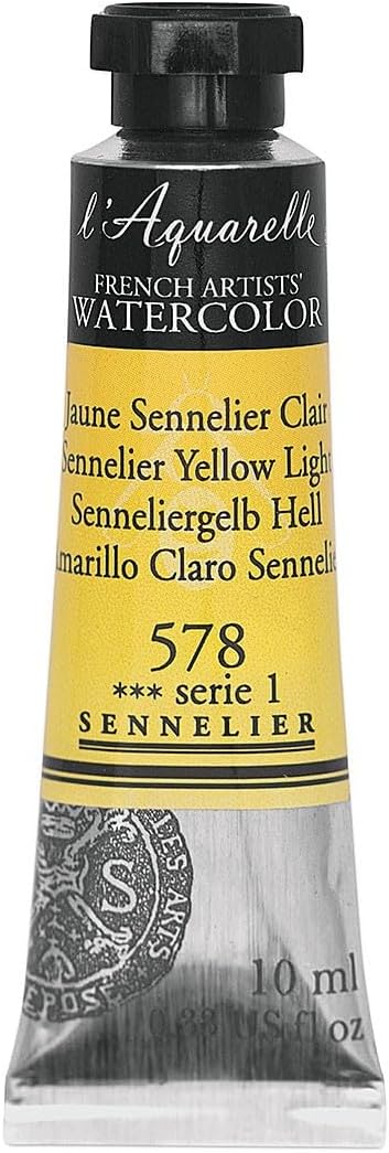 Sennelier Acuarela de artistas franceses, 0.3 fl oz, luz amarilla S1