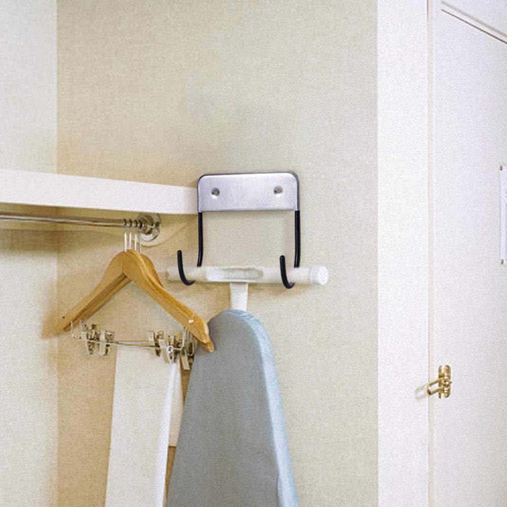 Soporte para tabla de planchar, soporte para tabla de planchar, organizador de pared para lavanderías, estante de almacenamiento, colgador de
