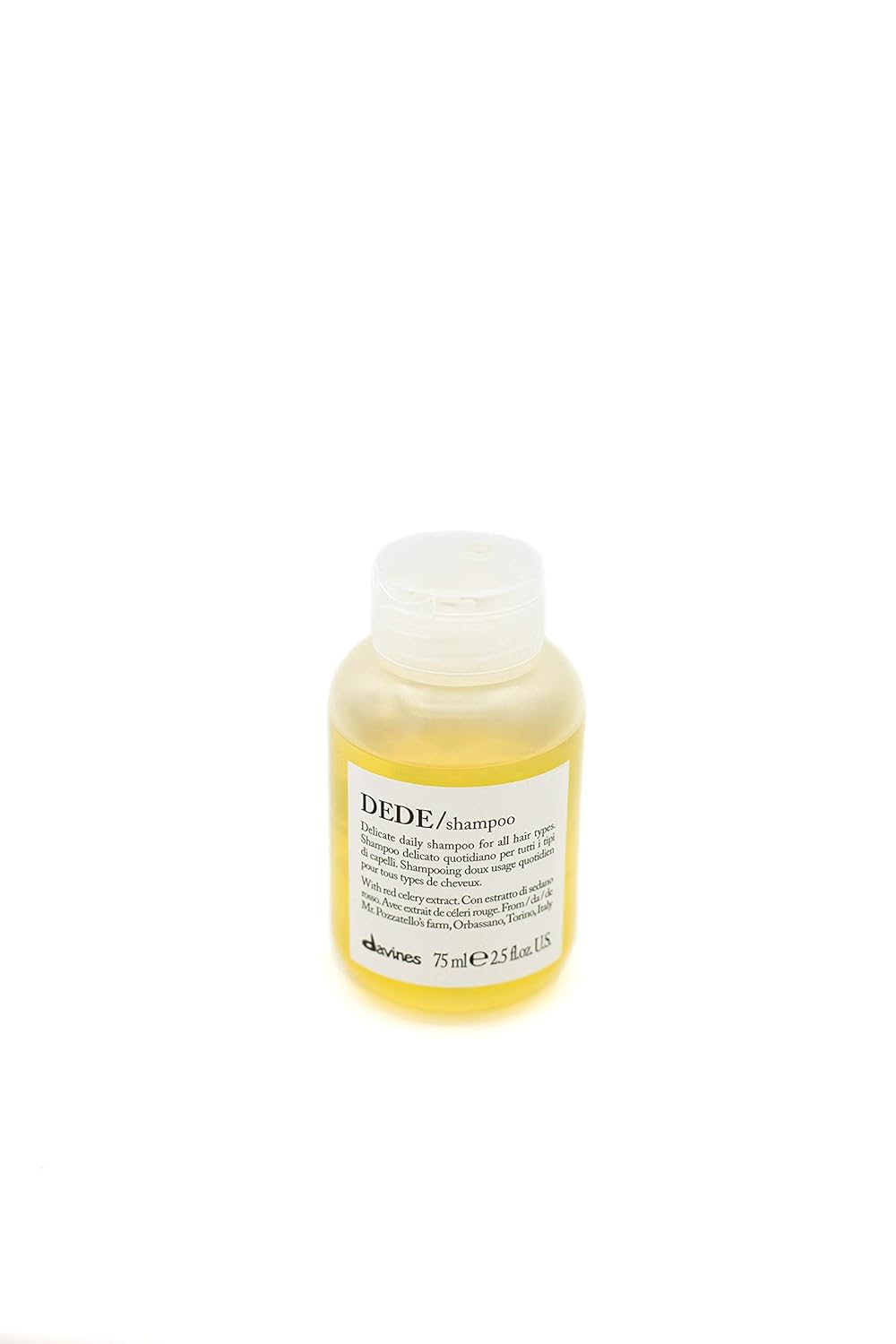 Davines Champú DEDE, limpieza diaria delicada para todo tipo de cabello, equilibra y añade brillo
