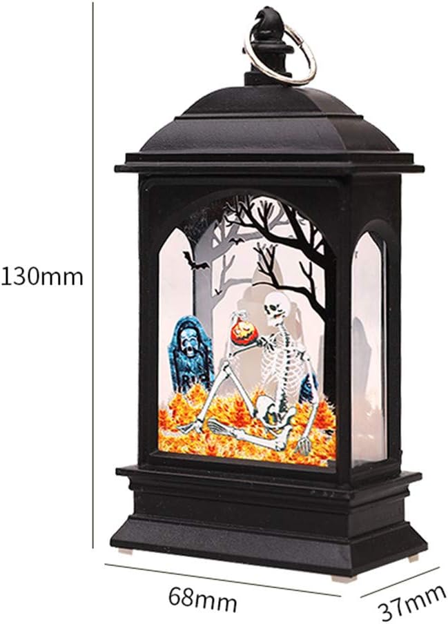 Decoraciones de Halloween para interiores, luz nocturna con luz LED de Halloween, accesorios decorativos de plástico brillante, regalo de noche,