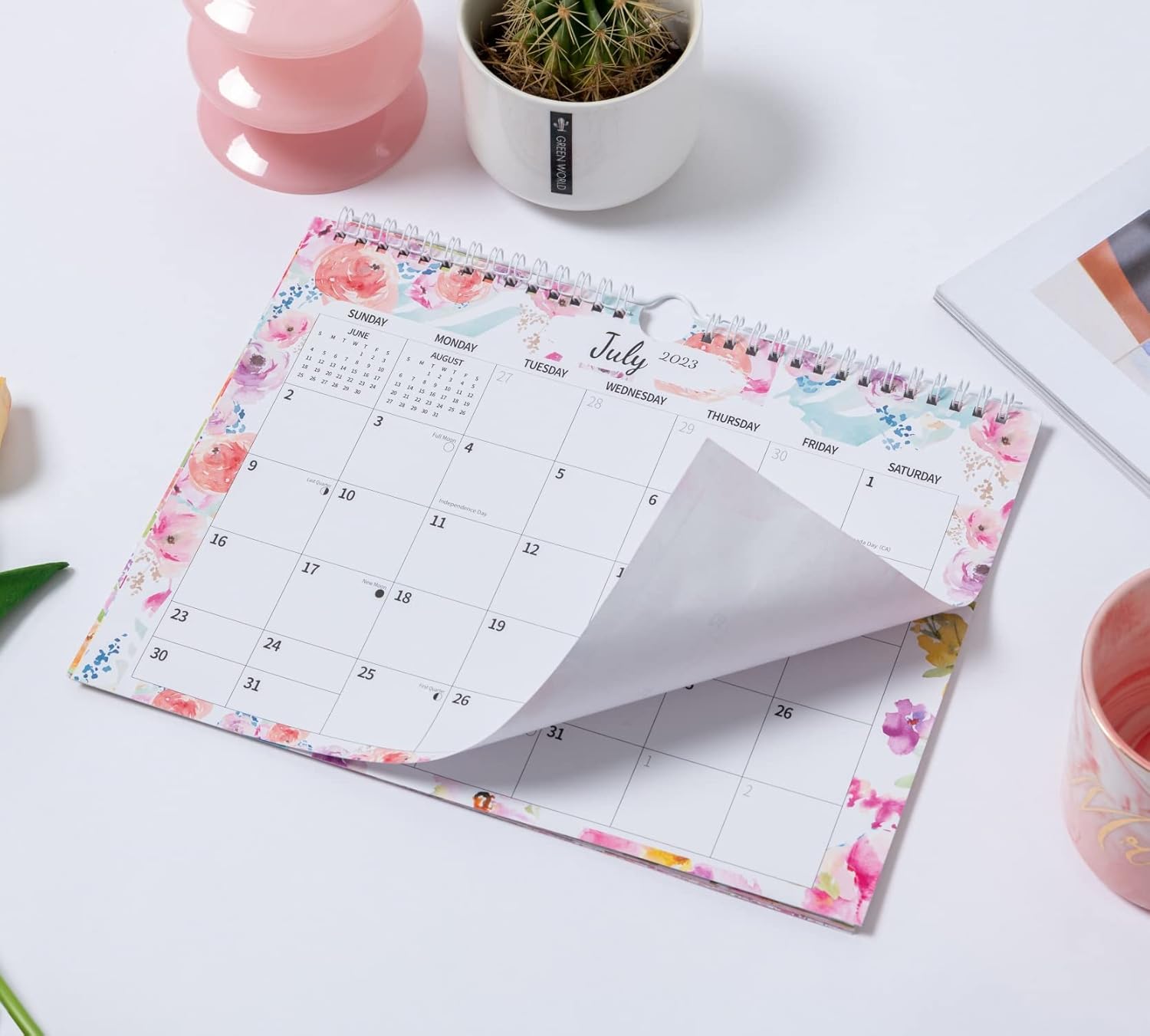 Calendario de pared 2024, calendario 2024, calendario colgante de papel de pared de noviembre de 2023 a diciembre de 2024, 14 meses de grosor, 11 x