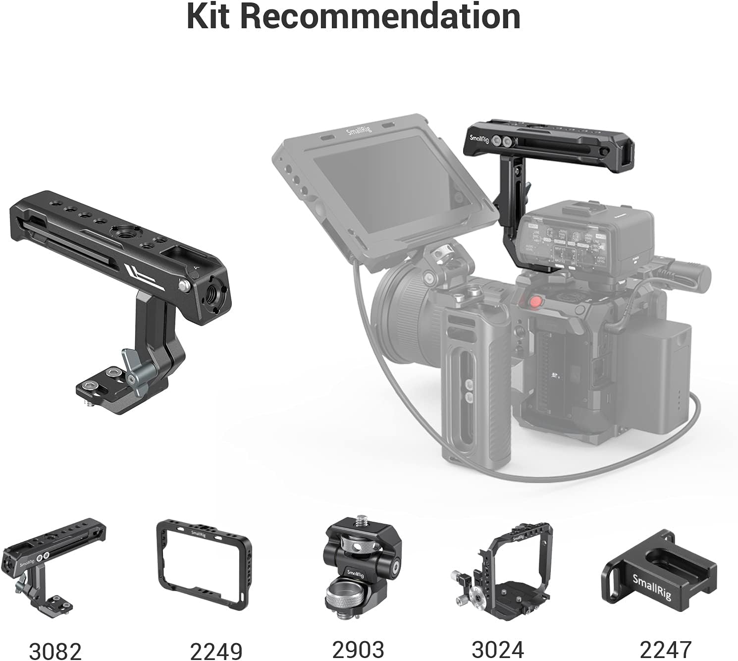 SmallRig Mango superior para Sony XLR-K1M  K2M  K3M y para adaptador Panasonic DMW-XLR1 3082