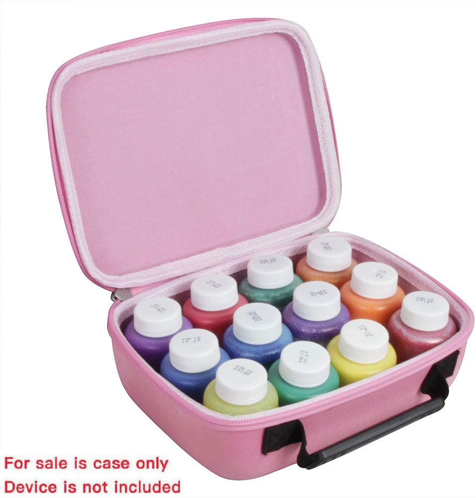 Hermitshell Estuche de viaje para Crayola 12 unidades de pintura lavable para niños (solo caja) (rosa)