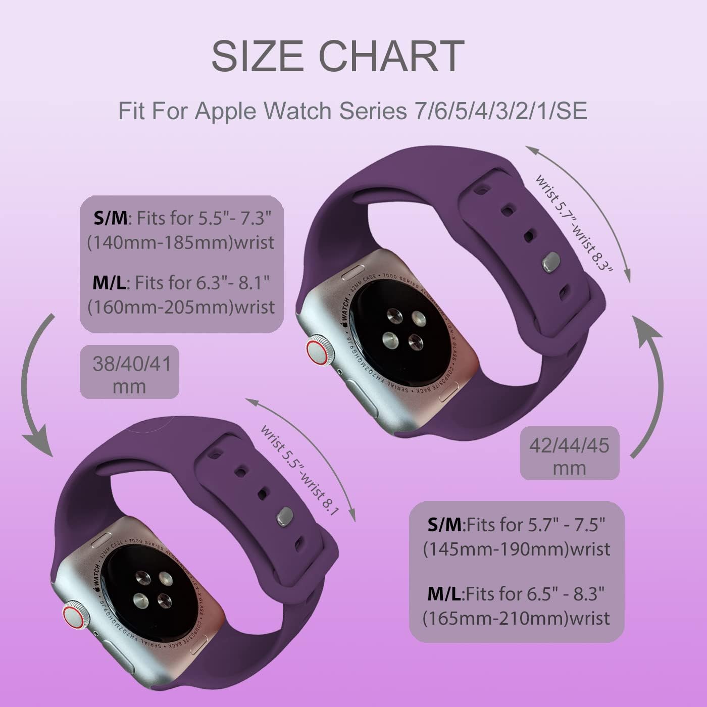 Cindgress Correas deportivas compatibles con Apple Watch de 1.65, 1.73, 1.77, 1.61, 1.49, 1.57, 1.57, 1.57, 1.57, 1.57, 1.6, 1.57, 1.57, para