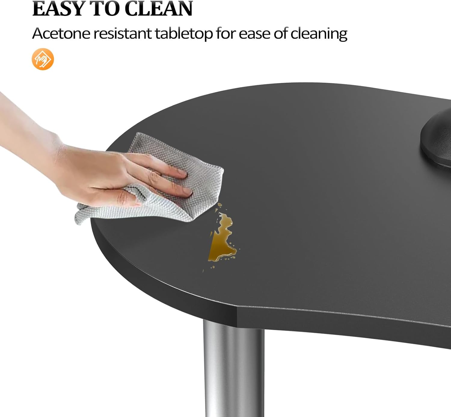 Mesa de manicura con 3 cajones y cojín para reposamuñecas para tecnología de uñas, salón de belleza, spa, hogar, estación de trabajo de técnico de