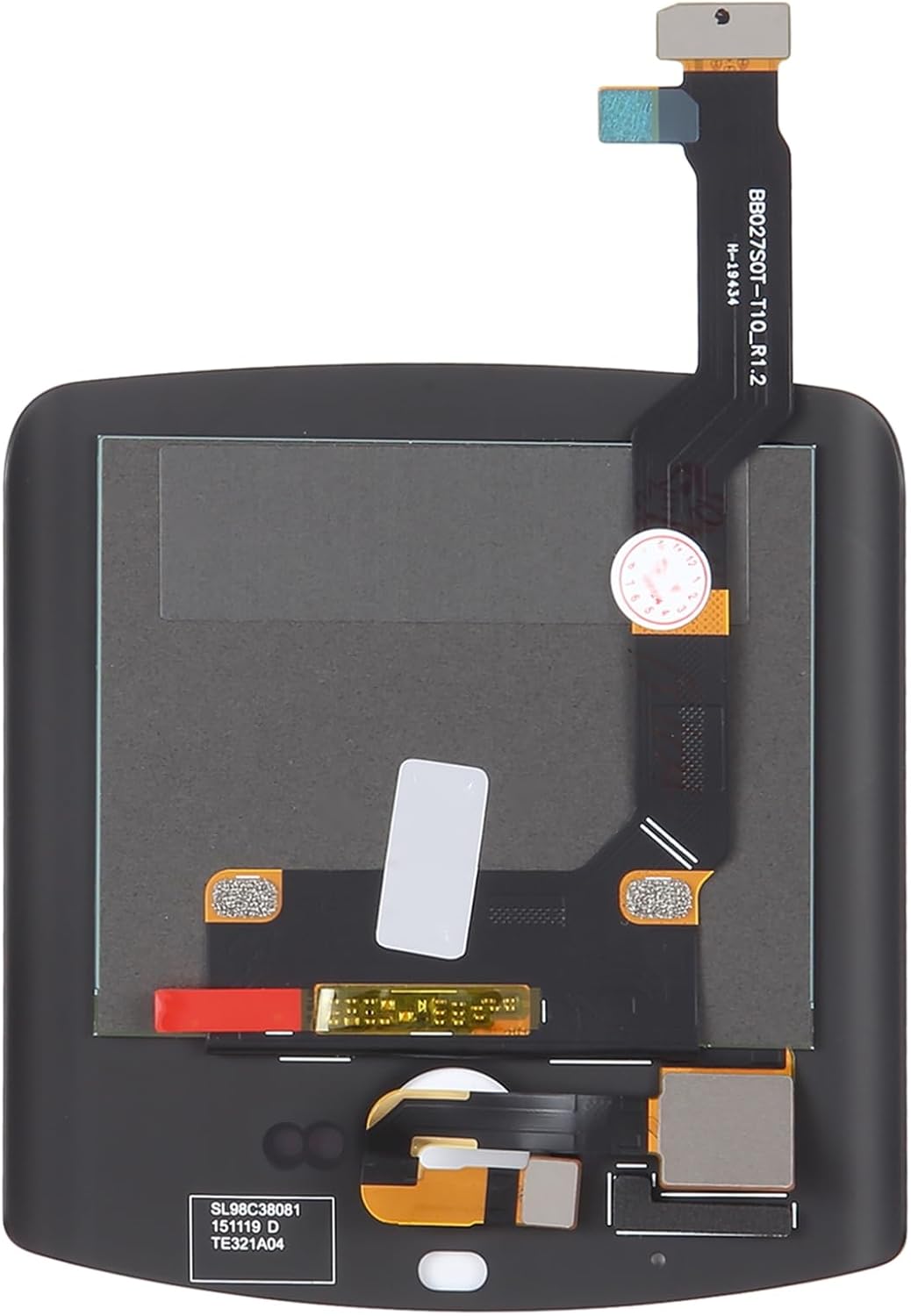 Reemplazo de pantalla LCD de teléfono celular Pantalla LCD secundaria para Motorola Razr 2019 con digitalizador Asamblea completa (negro) Accesorios