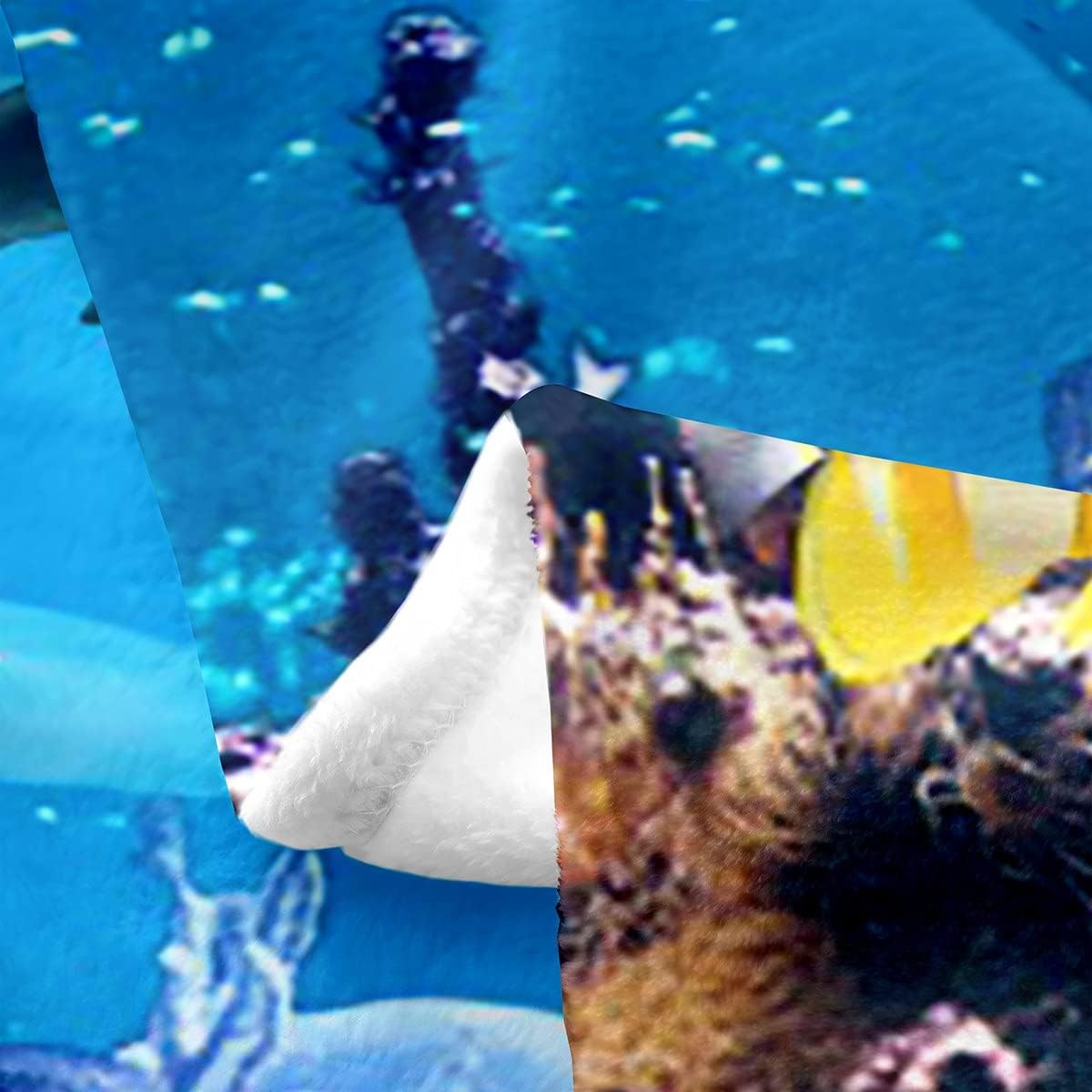 Erosebridal Manta de tortuga marina para todas las estaciones, manta de vellón de tiburón, tamaño individual de 60 x 80 pulgadas, manta mullida de
