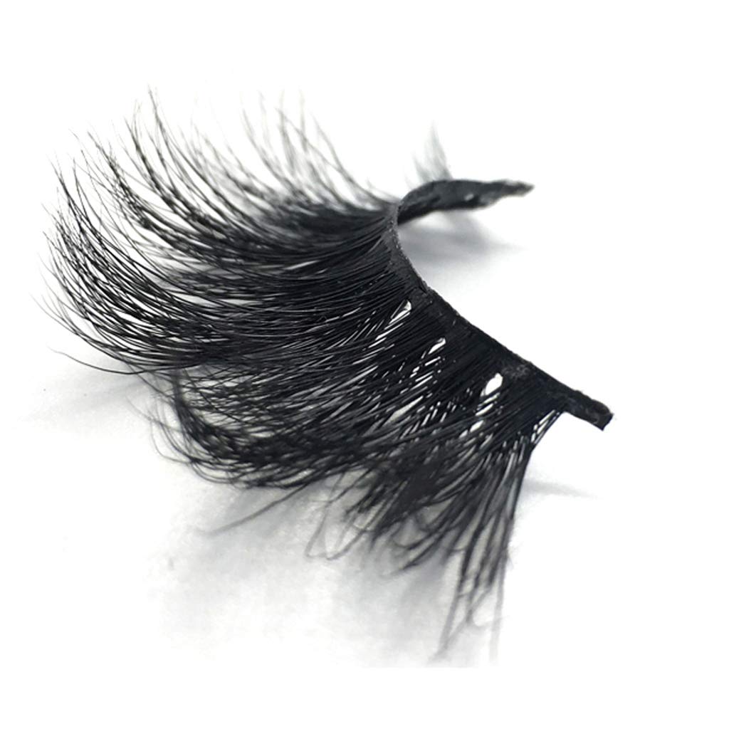 GOO GOO Pestañas postizas de visón 3D, pestañas postizas de 0.98 pulgadas, dramáticas pestañas largas de visón siberiano, efecto natural en capas,