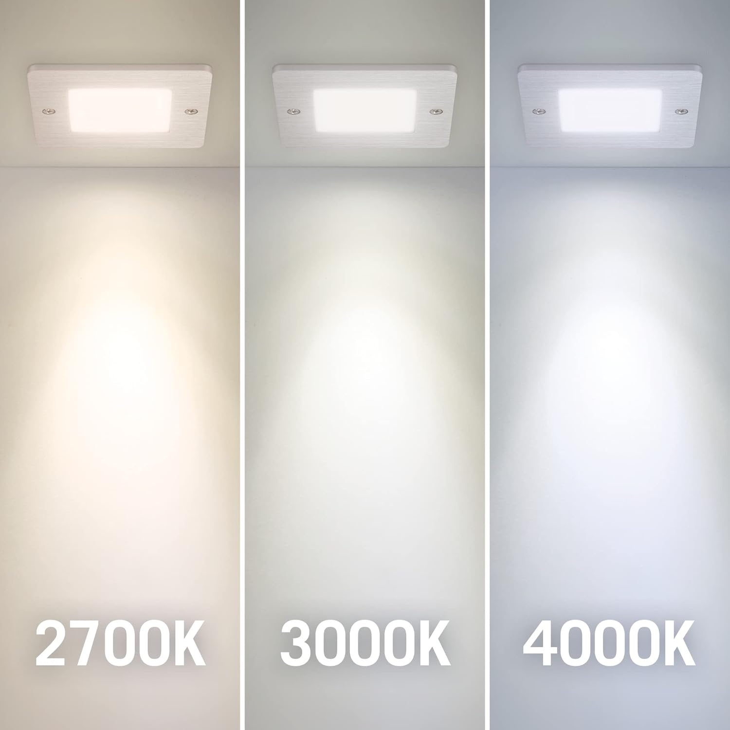 Armacost Lighting Perfil bajo cuadrado debajo del gabinete LED Puck Light 3000K 228211