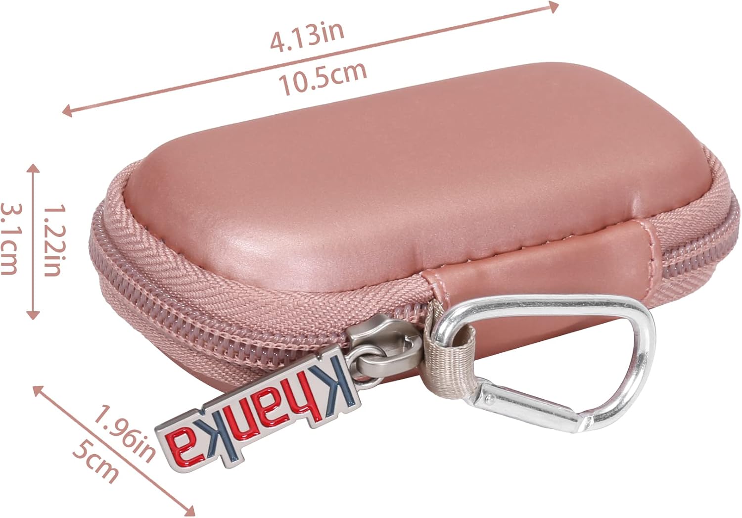 Khanka Funda rígida de repuesto para AliveCor Kardia Mobile ECGKardiaMobile 6L EKG (oro rosa)