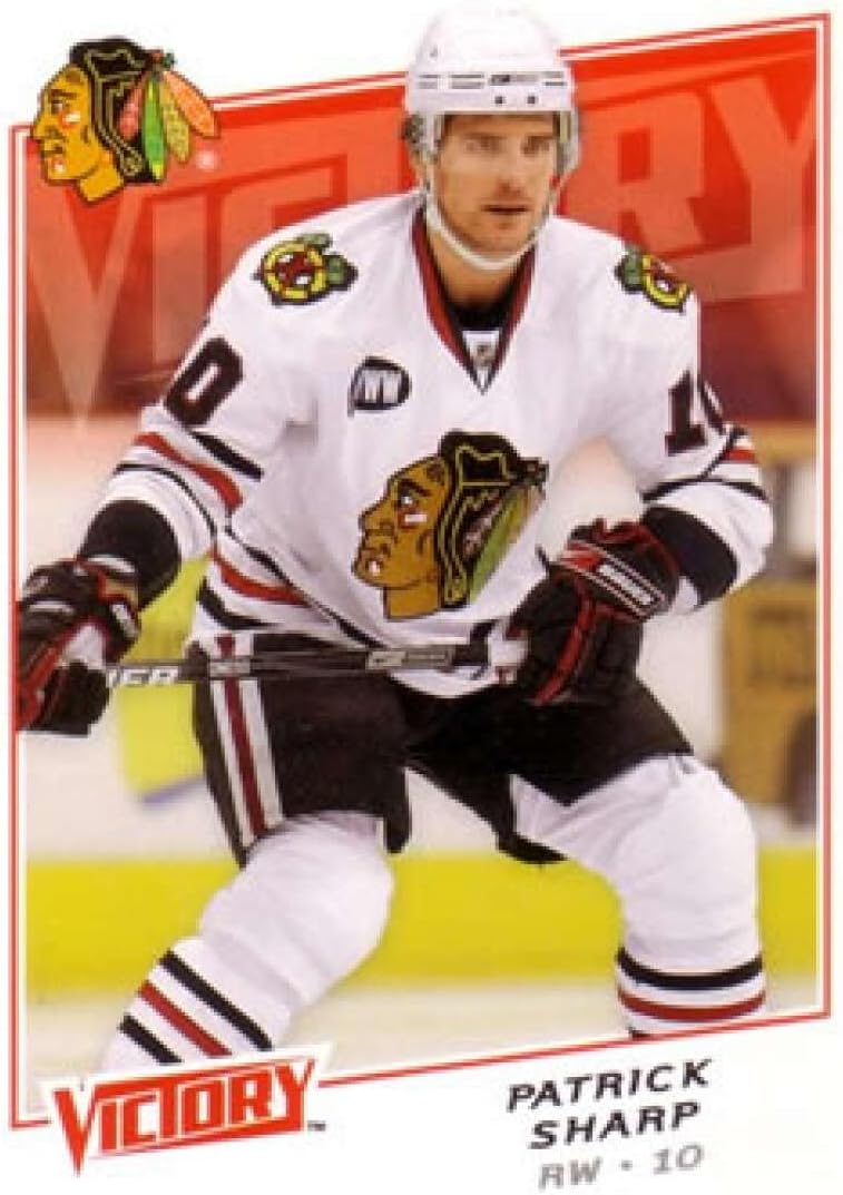 2008-09 Upper Deck Victory Hockey #154 Patrick Sharp Chicago Blackhawks Official NHL Trading Card (Stock Photo Shown, Near Mint or Better Condition)