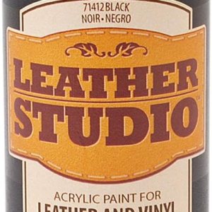 Leather Studio 71411 pintura para piel de color blanco, 2 onzas Leather Studio 71411 pintura para piel de color blanco, 2 onzas