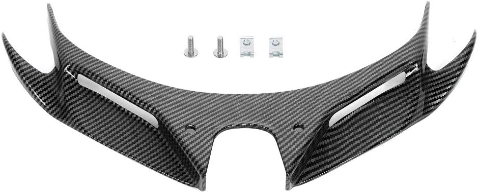 KIMISS Aletas aerodinámicas delanteras, estilo fibra de carbono, cubierta aerodinámica de ala para Kawasaki Ninja 250400 2018-2020